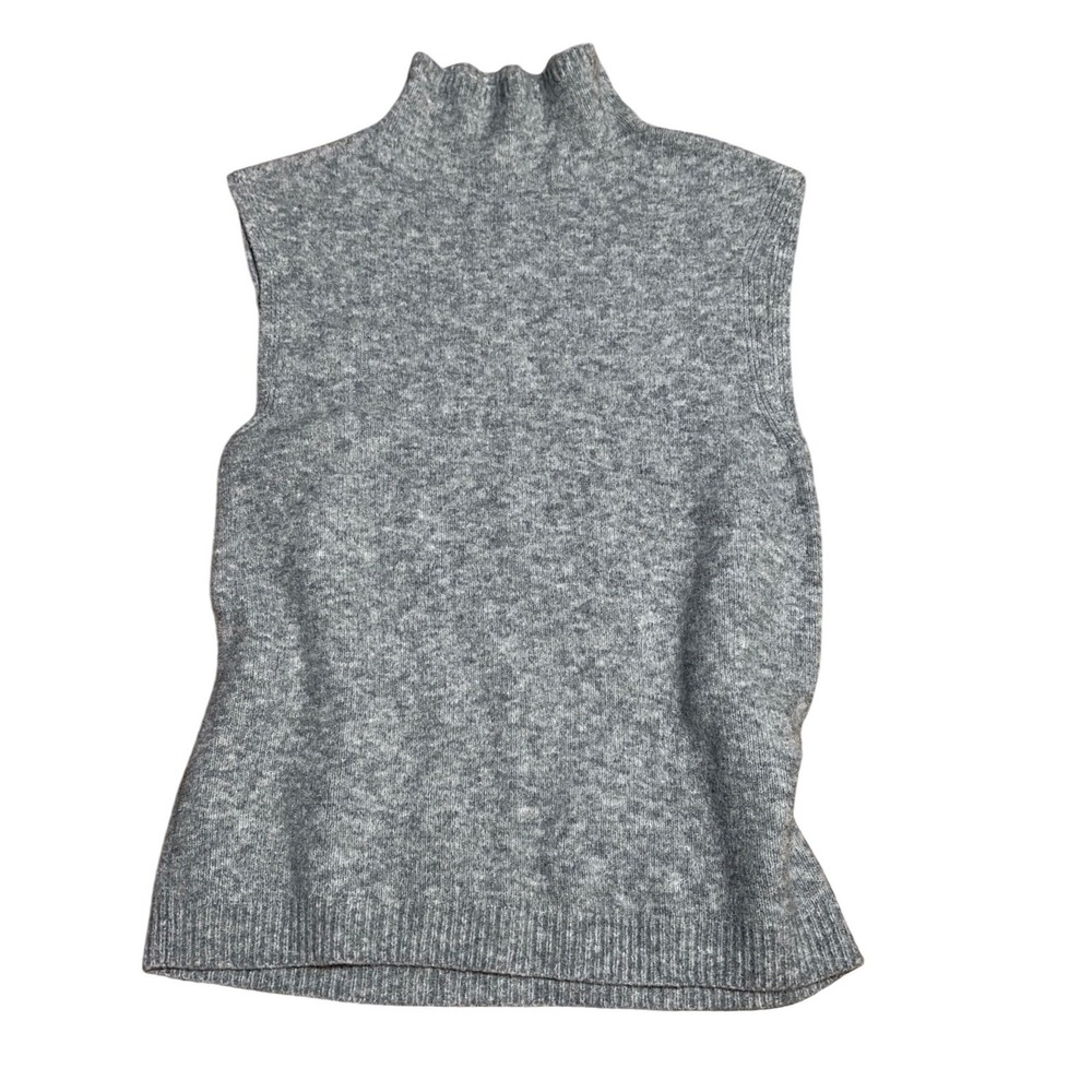 Abercrombie Merino Wool Mock Neck Sweater tank Capsule Wardrobe Luxe Basic